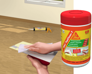 Sika® TopClean-T Банка*50 салфеток 300х250мм, (коробка 6шт)